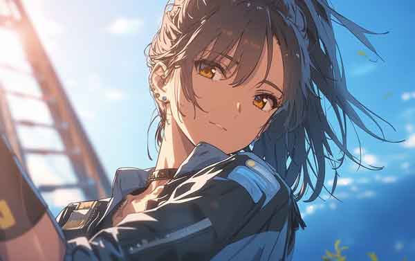Before upscale anime image